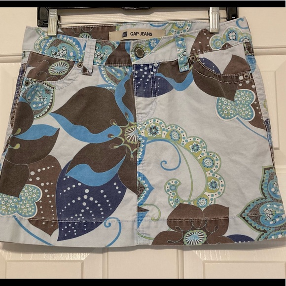 Gap Jeans Light Blue Mini Skirt - Picture 2 of 7